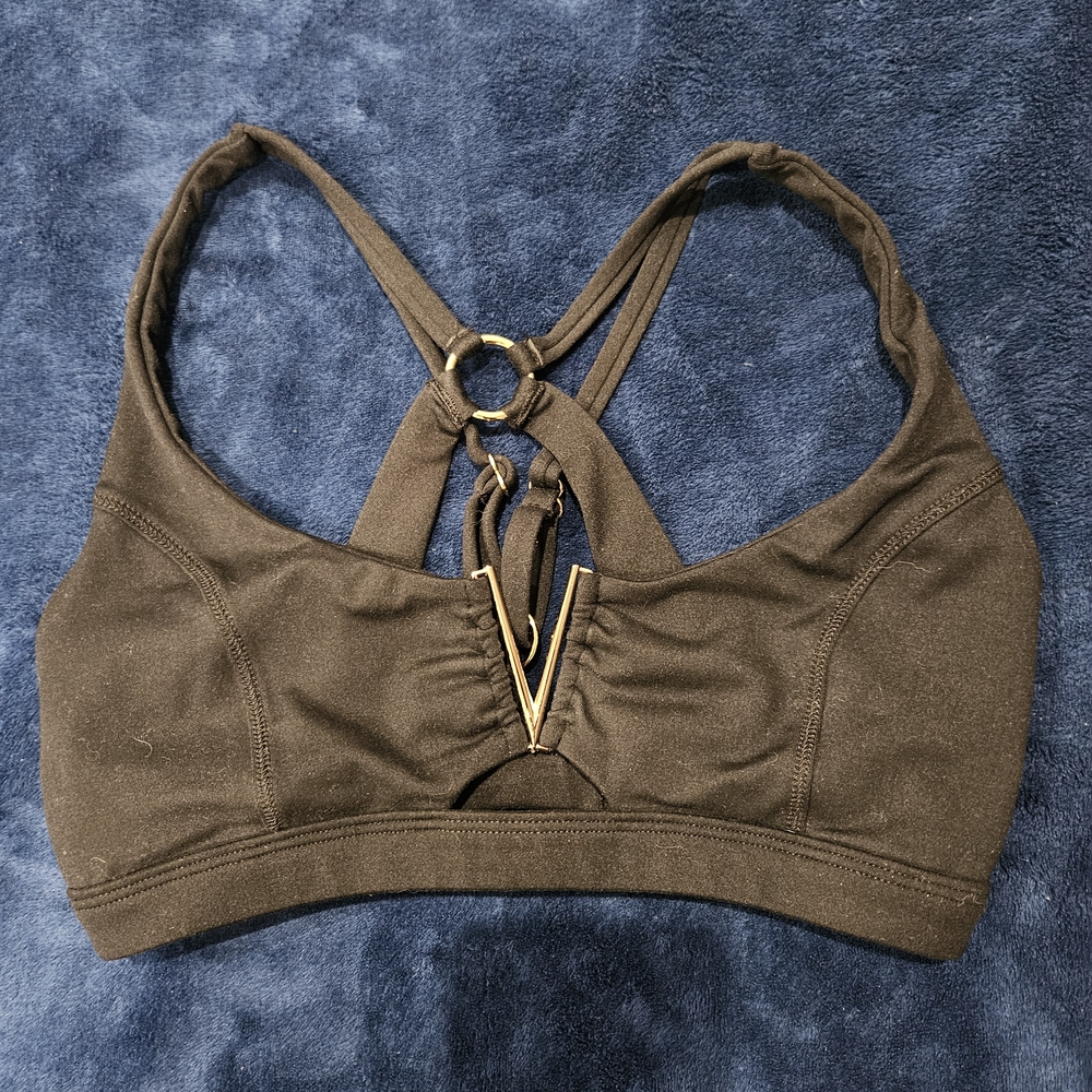 ⭐️BOMBSHELL SPORTSWEAR BLACK KNOCKOUT SPORTS BRA SZ S⭐️ - Picture 6 of 9
